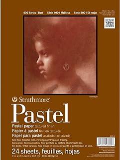 Bloco de papel Strathmore Pastel, série 400, cores variadas, 22,8 x 30,5 cm