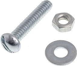 Parafuso Máquina Fenda Simples Cabeça Redonda Com Porca E Arruela Bemfixa 3/16 X 1