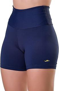 Short Academia Feminino Zero Transparência Cós Alto Anatômico Poliamida UV 50+ Elite