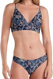 Biquini Top Triângulo Bojo Removível Praia Verão Coral She