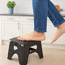 Banqueta Dobrável Banquinho Portátil Resistente Reforçado Ideal para Crianças, Multiuso, Ideal para Quartos, Cozinha, Banheiro, Viagens, Uso no Geral