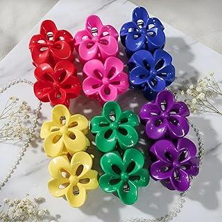 12 Presilha de Cabelo M Mari'S Piranha Flor Coloridas Blogueira Salão Cabelereiro Penteados Formatura Casamento Festa