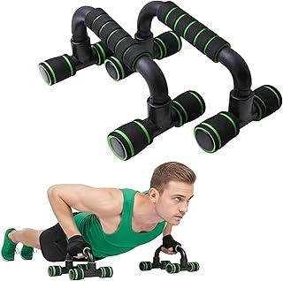 Suporte de Flexão e Exercícios Funcionais – Pegada Anatômica Antiderrapante, Protege Punhos, Leve e Portátil, Suporta 150 kg – Trabalhe Core, Peito, Tríceps e Ombros – Calistenia e Pilates Fit – Home Gym ou Viagem – Push-Up – Barra de Flexão – Paraletes (Par)