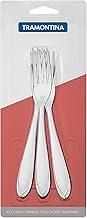 Conjunto De Garfos Para Sobremesa Aço Inox 3 Pç Tramontina Inox