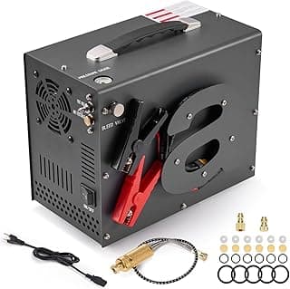 Compressor PCP 300 BAR/4500PSI, PCP Air Compressor, Compressor de AR 12V DC/110V/220V, Compressor PCP, Compressor de Ar, Omba de Ar Compacta de Alta Pressão, Compressores Portáteis（Sem termômetro）