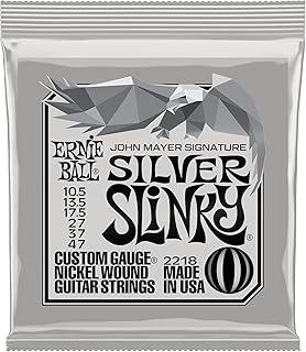 Ernie Ball John Mayer Silver Slinky Nickel Wound Electric Guitar Strings - 10.5-47 Gauge