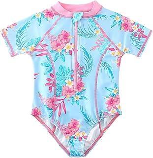 Acqua di Mare Maiô Bebê Menina Manga Curta Proteção UV 50+ até 2 anos