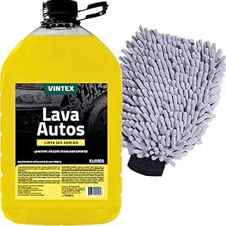 Luva Microfibra Para Lavar Carro Moto + Shampoo Neutro Lava Autos Vonixx Vintex 5L com 10% de desconto por R$ 67,38 na amazon