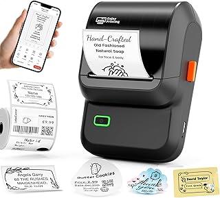 Impressora de Etiquetas Bluetooth Erufale M100, Térmica, para Android, iOS e PC, Etiquetas 4x3cm, Preta