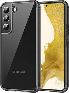 JETech Capa para Samsung Galaxy S22+ / S22 Plus 5G 6,6 Polegadas, Case Protetora de Telefone à Prova de Choque Não-Amarelecimento, Capinha Parte Traseira PC Rígido Anti-Riscos (Preto)