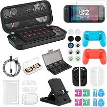 32 in1 Case Estojo Para Nintendo Switch 2 Acessórios Capa Protetora Para Com Compartimentos Bolsa Perfeita Para Viagens Estojo Bag de Proteção e Acessórios Para