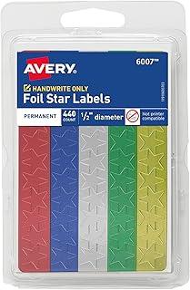 Avery – Estrela de alumínio sortida