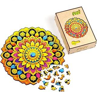 Quebra-Cabeça de Madeira Mandala da Alegria - Puzi (Com Peças Especiais)