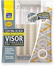 Cortina para Box Losangos com Ilhós Visor Cristal (1,35x2,00m) | Plast Leo (Ref.642-L)