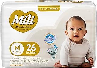 Mili Fralda Love & Care 1X26 Unidades Jumbo Tamanho M