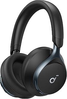 soundcore Space One da Anker, Fone de Ouvido Bluetooth 5.3 com ANC adaptivo, Headphone Gamer, Over-Ear, 55h de Bateria, Áudio Hi-Res LDAC, Controle via App, Chamadas Claras, Ajuste Confortável, Preto