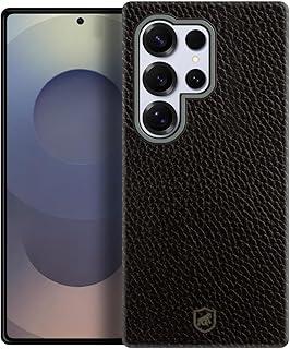 Gshield Capa Case Tech com Textura em Couro e Interior Aveludado compatível com Magsafe (Preta, Samsung Galaxy S25 Ultra)