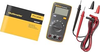 Multímetro FLUKE-106, CAT III 600V, visor retroiluminado, medição de Corrente, Tensão, Resistência, Capacitância, e Teste de Continuidade.