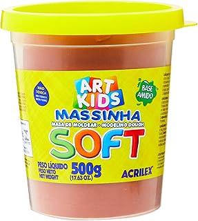 Acrilex Soft Massa de Modelar, Marrom (Chocolate), 500 g