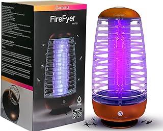 FireFyer Mata Mosquitos Elétrico recarregável - 1600 V LED Luz UV - Silenciosa e à Prova d'Água - Uso Interno e Externo - Controle Remoto - Captura com Substância Atrativa