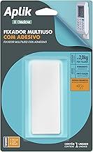 Ordene - Fixador Multiuso com Adesivo, Cor Branca, Linha Aplik