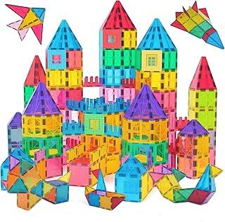 Conjunto de Brinquedos Magnéticos de 60 Peças, Brinquedos de Construção 3D, Brinquedos de Construção de Blocos Magnéticos, Adequados para Meninos e Meninas.
