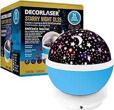 LUMINARIA ABAJUR GIRA PROJETOR ESTRELAS LED STARRY NIGHT RGB Cor:Azul