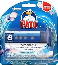 Pato Desodorizador Sanitário Gel Adesivo Aplicador + Refil Marine 1 Disco
