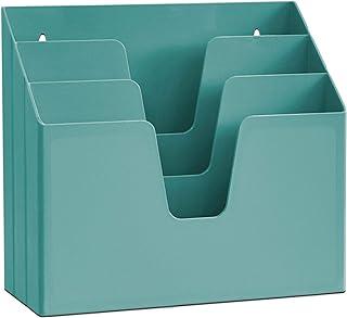 Acrimet Organizador de Escritório para Pastas com 3 Divisões Horizontal, Cor Verde Sólido, 860.VO