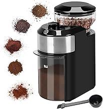 Moedor de Café Elétrico - 220V Moedor De Grãos De Café com 28 configurações de moagem precisas para 12 xícaras, Moedor De Rebarbas Ajustável, Moedor de Cafe para Uso Doméstico