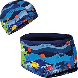 Sunga Tradicional Shells com Touca Sublimada Proteção UV50+ BEBÊ INFANTIL Speedo