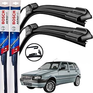 Palheta Limpador Parabrisa Bosch Aerofit Par de Palheta Limpadora Dianteiro Original Fiat Uno Mile 1984 á→2013