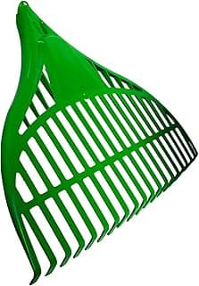 Vassoura Rastelo de Jardim 20 Dentes e 47cm Para Folhas, Gramado, Feno, Palha, Sem Cabo - Plasdoni