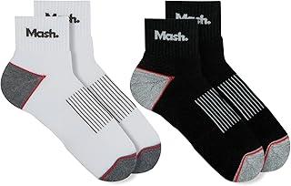 Kit 2 Pares Meia Cano Curto Academia Esportiva Masculina Mash