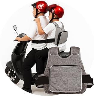Colete de Segurança Infantil para Moto, Cinto de Segurança para Crianças de 2-12 Anos, Ajustável, com Tiras Refletivas