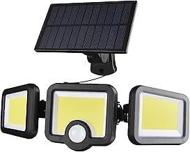 Luminária Solar Led Parede Refletor Poste 171 cob 39w Sensor Presença Com 3 Funções Separado Controle a prova d'água