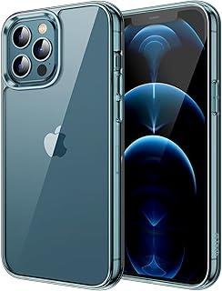 JETech Capa para iPhone 12 Pro Max 6,7 Polegadas, Case Protetora de Telefone à Prova de Choque Não-Amarelecimento, Capinha Parte Traseira Transparente Anti-Riscos (Pacífico Azul)