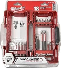 Milwaukee Kit Bit Shockwave C/ 18 Pçs - 48-32-4403