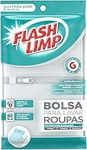 Flash Limp Bolsa Para Lavar Roupas Grande 50 X 60 Cm Branco Lav7702
