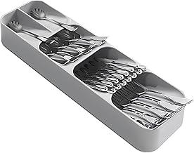 Organizador de Talheres para Gaveta 39,5 cm – Bandeja Porta Talheres com Divisórias em Plástico Reforçado para Cozinha