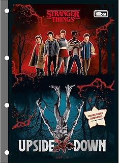 Tilibra - Refil Tiliflex para Caderno Argolado Universitários Stranger Things 80 Folhas