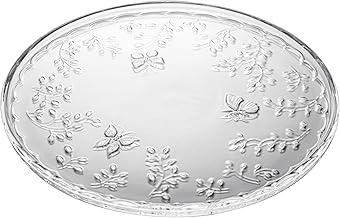 LYOR - Prato de Cristal Ecológico para Bolo New Butterfly 30cm x 30cm x 2cm
