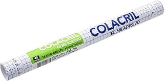 Colacril Filme Adesivo, Transparente, F02260, Espessura de 40 micras, Rolo de 45 cm x 10 m, com 10.03% de desconto por R$ 38,29 na amazon