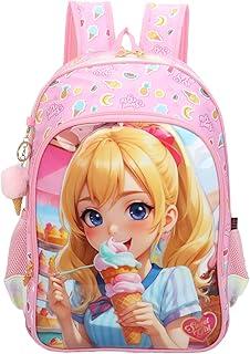 SANTINO Mochila Infantil Escolar Menino Menina Poliéster Rosa Leve Resistente Estampada Cartoon [Sweet Girl]