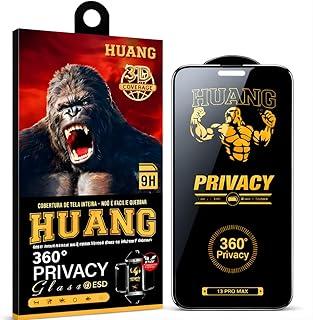 Película de Vidro Privacidade 360 Graus para iPhone 13,13 Pro, 14,16e, 3D Cobertura Completa, 9H Proteção Anti Risco e Olhares Curiosos
