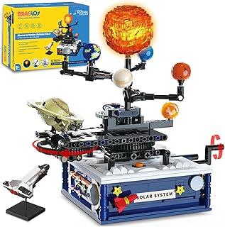 Blocos de Montar Construção STEM Sistema Solar Rotativo Brinquedos Educativos Infantil 775 Peças