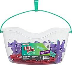 EsfreBom - Cesto Plástico para Armazenagem com 36 Prendedores, Bettanin
