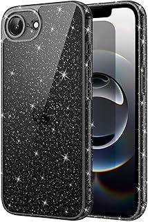 JETech Capa Glitter para iPhone 17e (2026) / iPhone 16e, Case Protetora de Telefone à Prova de Choque com Brilho Brilhante, Capinha Fofa e Brilhante para Mulheres e Meninas (Preto)
