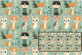 Tecido Tricoline Digital Brincadeiras no Campo Gatos 50 x 150 cm