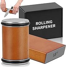 Afiador de Faca de Rolo 15/20° Ângulo Base, Kit de Pedra de Afiar, Pedra de Amolar Facas, Afilador de Rolamento Tumbler Profissional de Afiação de Facas